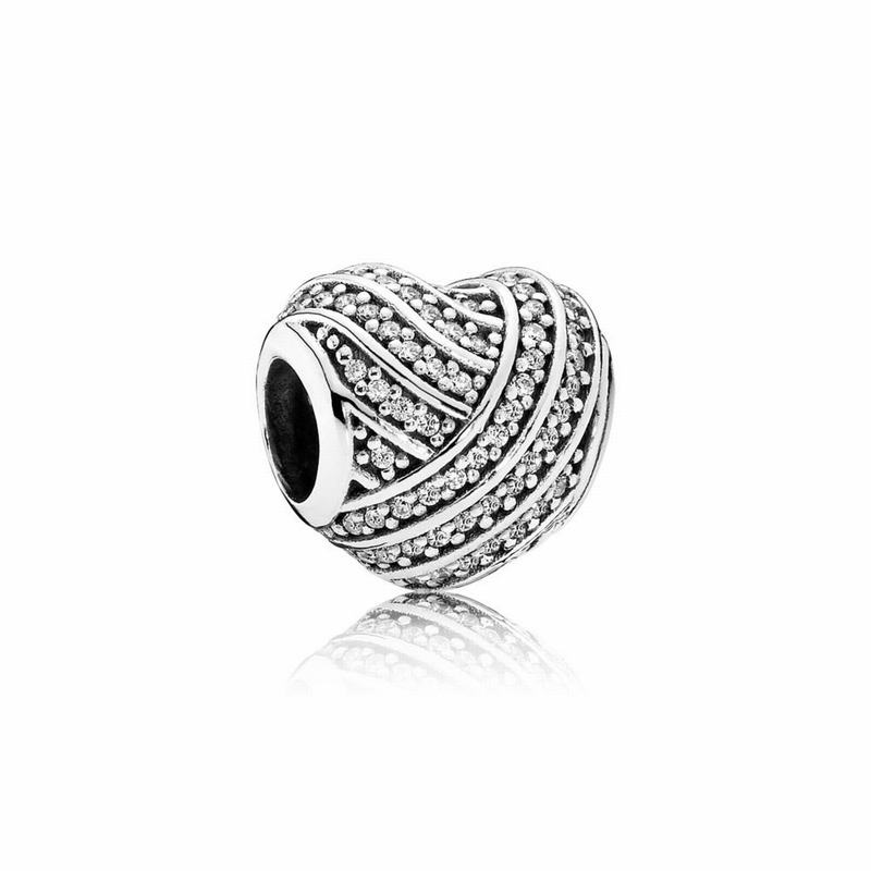 Pandora Love Lines Charm - Sterling Silver/Cubic Zirconia - Canada | BL9730ML